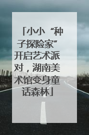 小小“种子探险家”开启艺术派对，湖南美术馆变身童话森林