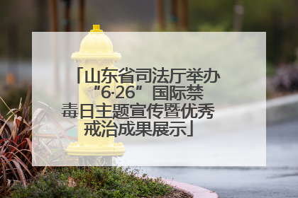 山东省司法厅举办“6·26”国际禁毒日主题宣传暨优秀戒治成果展示