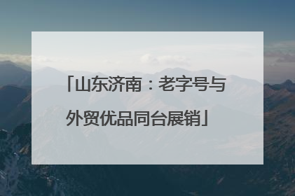 山东济南：老字号与外贸优品同台展销