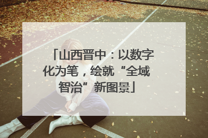 山西晋中：以数字化为笔，绘就“全域智治”新图景