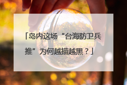 岛内这场“台海防卫兵推”为何越描越黑？