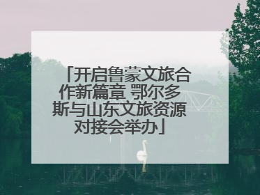 开启鲁蒙文旅合作新篇章 鄂尔多斯与山东文旅资源对接会举办