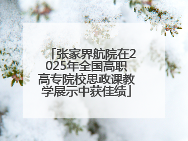 张家界航院在2025年全国高职高专院校思政课教学展示中获佳绩