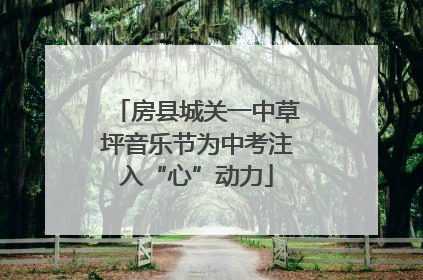 房县城关一中草坪音乐节为中考注入“心”动力