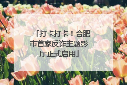 打卡打卡！合肥市首家反诈主题影厅正式启用