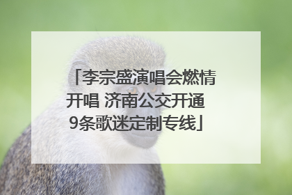 李宗盛演唱会燃情开唱 济南公交开通9条歌迷定制专线