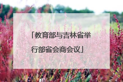 教育部与吉林省举行部省会商会议