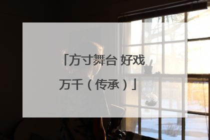 方寸舞台 好戏万千（传承）