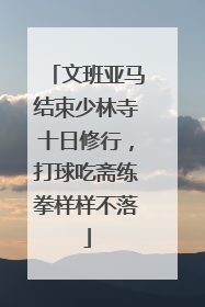 文班亚马结束少林寺十日修行，打球吃斋练拳样样不落
