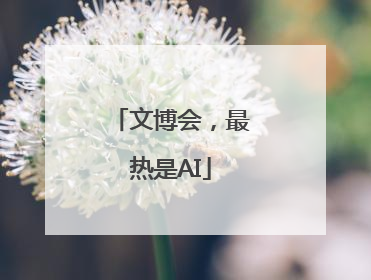 文博会，最热是AI