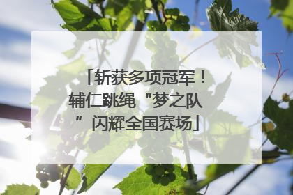 斩获多项冠军！辅仁跳绳“梦之队”闪耀全国赛场