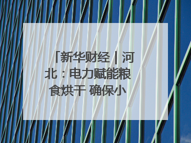 新华财经｜河北：电力赋能粮食烘干 确保小麦高质量归仓