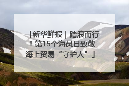 新华鲜报｜踏浪而行！第15个海员日致敬海上贸易“守护人”