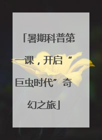 暑期科普第一课，开启“巨虫时代”奇幻之旅