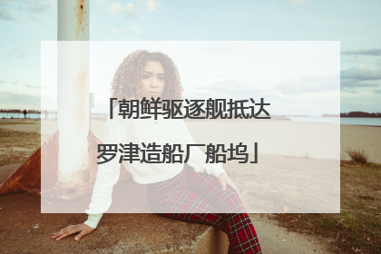朝鲜驱逐舰抵达罗津造船厂船坞