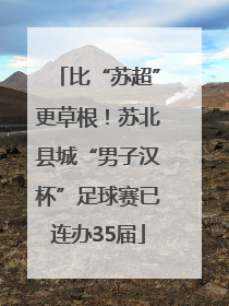 比“苏超”更草根！苏北县城“男子汉杯”足球赛已连办35届