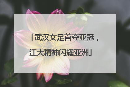 武汉女足首夺亚冠，江大精神闪耀亚洲