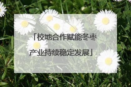 校地合作赋能冬枣产业持续稳定发展