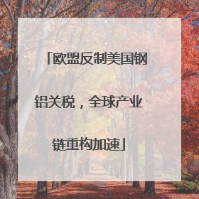 欧盟反制美国钢铝关税，全球产业链重构加速