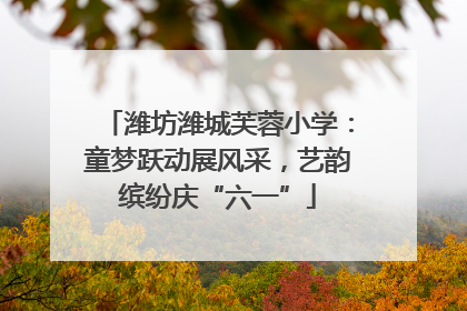 潍坊潍城芙蓉小学：童梦跃动展风采，艺韵缤纷庆“六一”