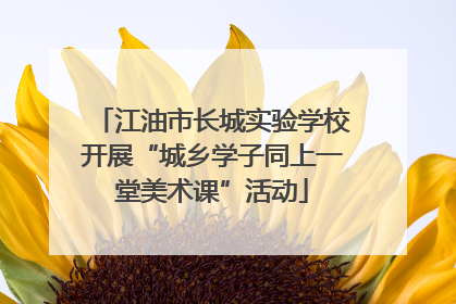 江油市长城实验学校开展“城乡学子同上一堂美术课”活动