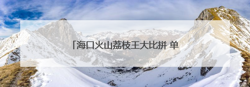 海口火山荔枝王大比拼 单颗拍卖出6.8万元高价