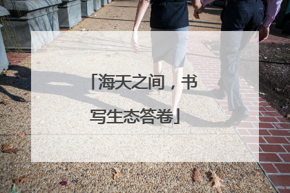 海天之间，书写生态答卷