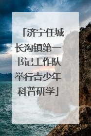 济宁任城长沟镇第一书记工作队举行青少年科普研学
