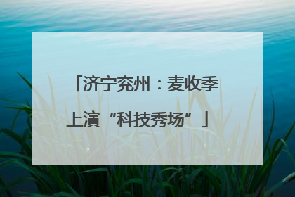济宁兖州：麦收季上演“科技秀场”