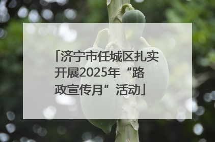 济宁市任城区扎实开展2025年“路政宣传月”活动