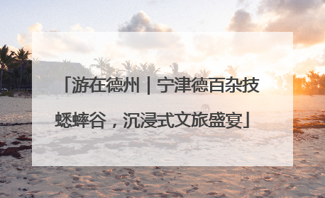 游在德州｜宁津德百杂技蟋蟀谷，沉浸式文旅盛宴