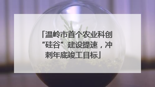 温岭市首个农业科创“硅谷”建设提速，冲刺年底竣工目标