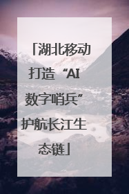 湖北移动打造“AI数字哨兵”护航长江生态链