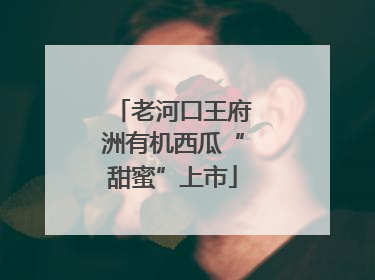 老河口王府洲有机西瓜“甜蜜”上市