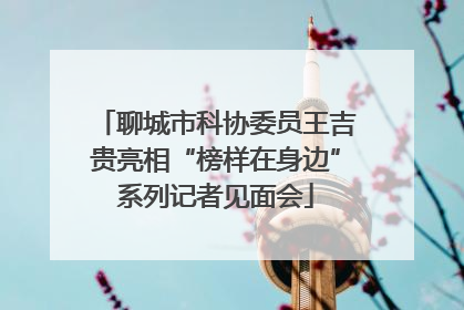 聊城市科协委员王吉贵亮相“榜样在身边”系列记者见面会