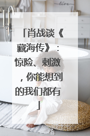 肖战谈《藏海传》：惊险、刺激，你能想到的我们都有