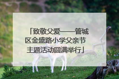 致敬父爱——管城区金盛路小学父亲节主题活动圆满举行
