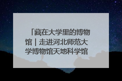 藏在大学里的博物馆｜走进河北师范大学博物馆天地科学馆：在校园里赴一场“宇宙之约”