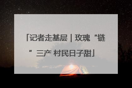 记者走基层｜玫瑰“链”三产 村民日子甜