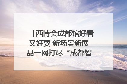 西博会成都馆好看又好耍 新场景新展品一网打尽“成都智造”｜西博视界