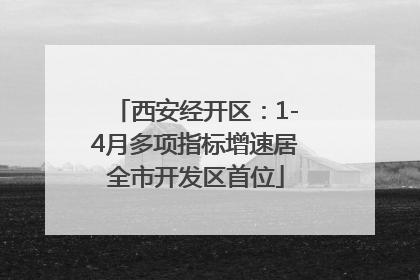 西安经开区：1-4月多项指标增速居全市开发区首位