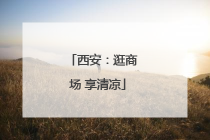 西安：逛商场 享清凉