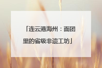 连云港海州：面团里的省级非遗工坊