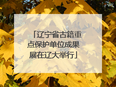 辽宁省古籍重点保护单位成果展在辽大举行