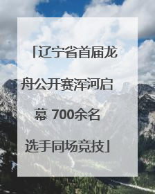 辽宁省首届龙舟公开赛浑河启幕 700余名选手同场竞技