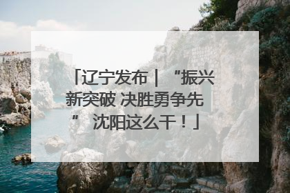 辽宁发布｜“振兴新突破 决胜勇争先” 沈阳这么干！
