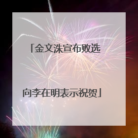 金文洙宣布败选 向李在明表示祝贺