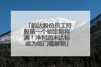 韵达股份员工持股第一个锁定期将满！净利润未达标或为低门槛解锁