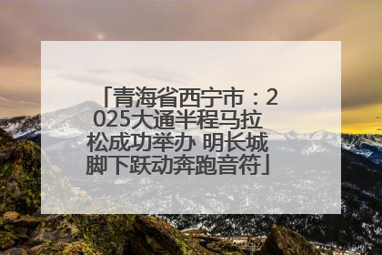 青海省西宁市：2025大通半程马拉松成功举办 明长城脚下跃动奔跑音符