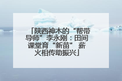 陕西神木的“帮带导师”李永刚：田间课堂育“新苗” 薪火相传助振兴
